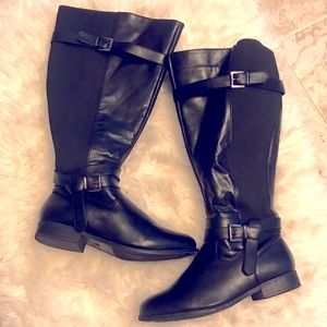 Torrid Tall Black Boots Wide Shaft